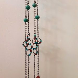 Matinee length necklace